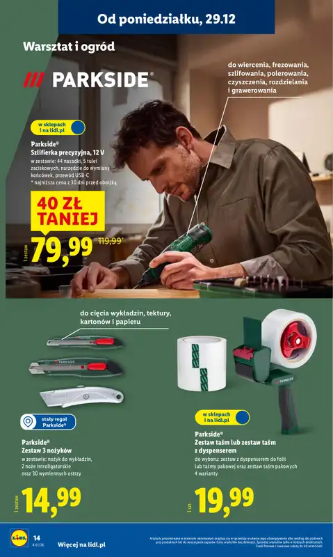 Lidl - gazetka promocyjna Katalog od poniedziałku 29.12 do soboty 03.01 - strona 14