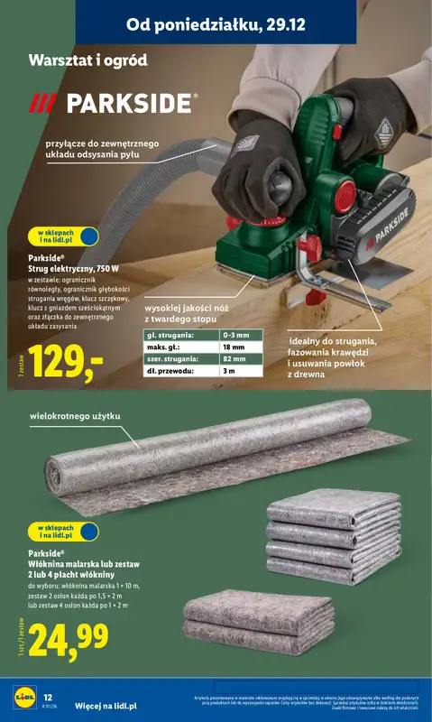 Lidl - gazetka promocyjna Katalog od poniedziałku 29.12 do soboty 03.01 - strona 12
