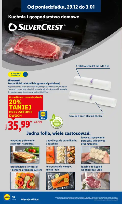 Lidl - gazetka promocyjna Katalog od poniedziałku 29.12 do soboty 03.01 - strona 16