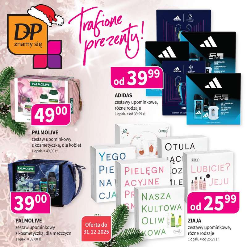 Drogerie Polskie - gazetka promocyjna Promocje Klub DP od poniedziałku 22.12 do środy 31.12