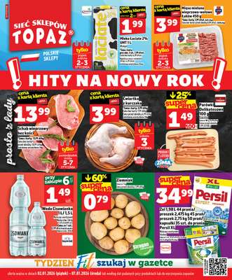 TOPAZ - gazetka promocyjna Gazetka od piątku 02.01 do środy 07.01