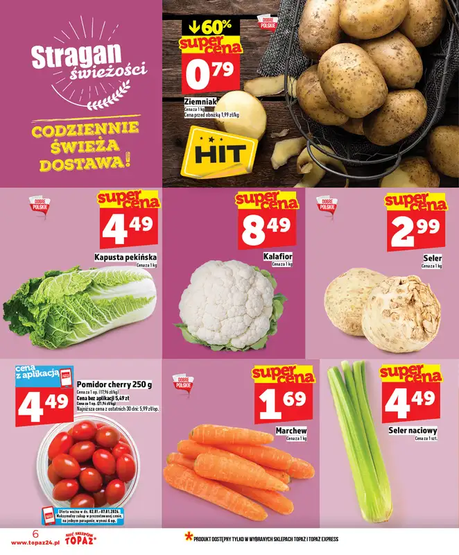 TOPAZ - gazetka promocyjna Gazetka od piątku 02.01 do środy 07.01 - strona 6