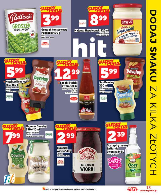 TOPAZ - gazetka promocyjna Gazetka od piątku 02.01 do środy 07.01 - strona 13