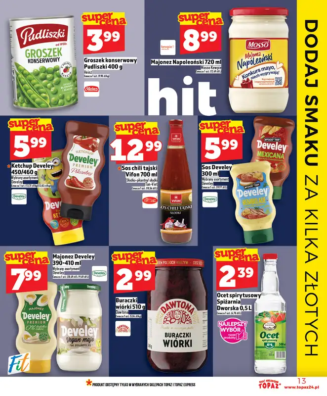 TOPAZ - gazetka promocyjna Gazetka od piątku 02.01 do środy 07.01 - strona 13