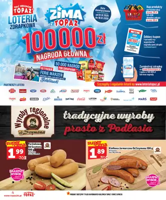 TOPAZ - gazetka promocyjna Gazetka od piątku 02.01 do środy 07.01 - strona 4