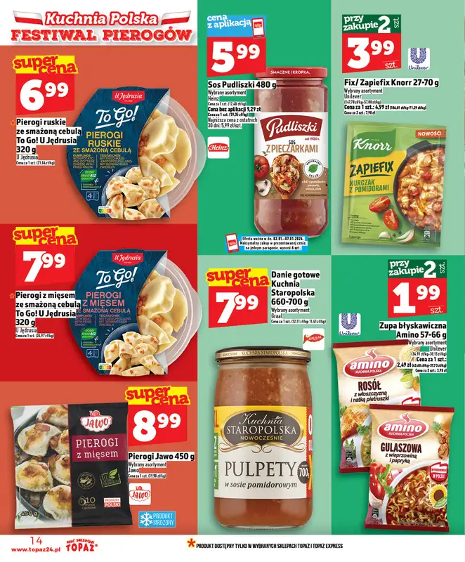 TOPAZ - gazetka promocyjna Gazetka od piątku 02.01 do środy 07.01 - strona 14
