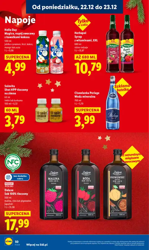 Lidl - gazetka promocyjna Oferta od poniedziałku od poniedziałku 22.12 do wtorku 23.12 - strona 52
