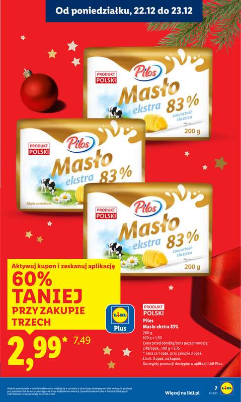 Lidl - gazetka promocyjna Oferta od poniedziałku od poniedziałku 22.12 do wtorku 23.12 - strona 7