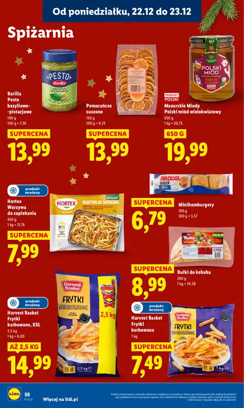 Lidl - gazetka promocyjna Oferta od poniedziałku od poniedziałku 22.12 do wtorku 23.12 - strona 60