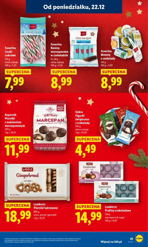 Lidl - gazetka promocyjna Oferta od poniedziałku od poniedziałku 22.12 do wtorku 23.12 - strona 43