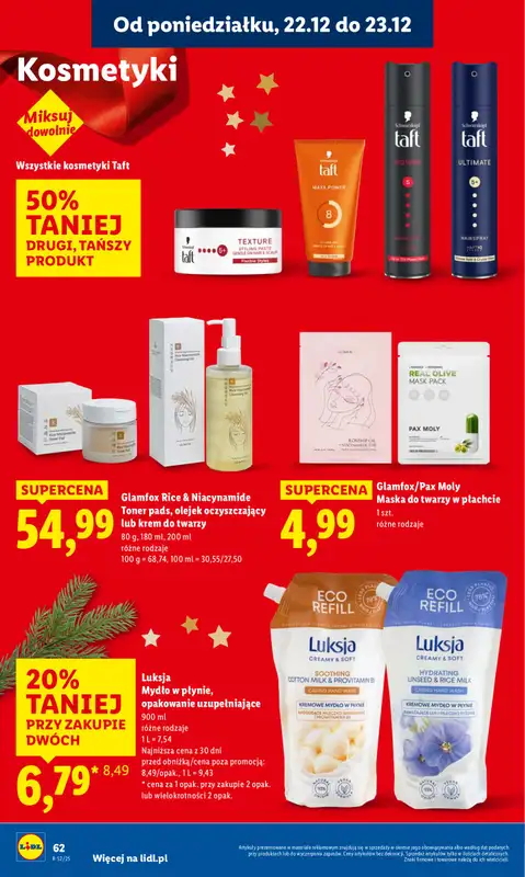 Lidl - gazetka promocyjna Oferta od poniedziałku od poniedziałku 22.12 do wtorku 23.12 - strona 64