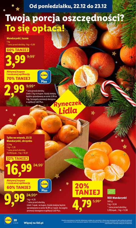Lidl - gazetka promocyjna Oferta od poniedziałku od poniedziałku 22.12 do wtorku 23.12 - strona 22