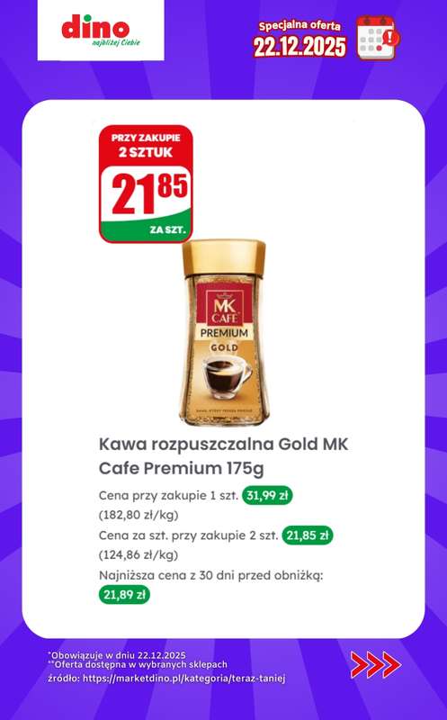 Dino - gazetka promocyjna Specjalna oferta na 22.12.2025 - promocje spoza gazetki od poniedziałku 22.12 do poniedziałku 22.12 - strona 9