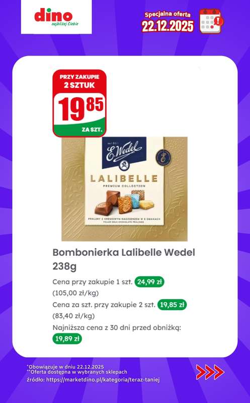 Dino - gazetka promocyjna Specjalna oferta na 22.12.2025 - promocje spoza gazetki od poniedziałku 22.12 do poniedziałku 22.12 - strona 8