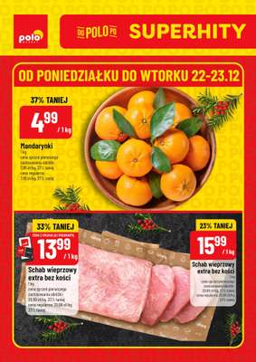 POLOmarket - gazetka promocyjna Super hity od poniedziałku 22.12 do wtorku 23.12