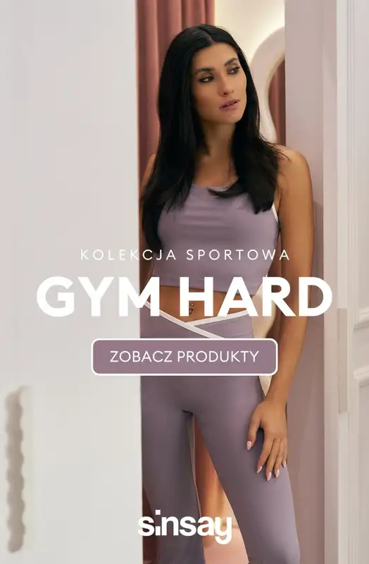 Sinsay - gazetka promocyjna Kolekcja sportowa GYM HARD  