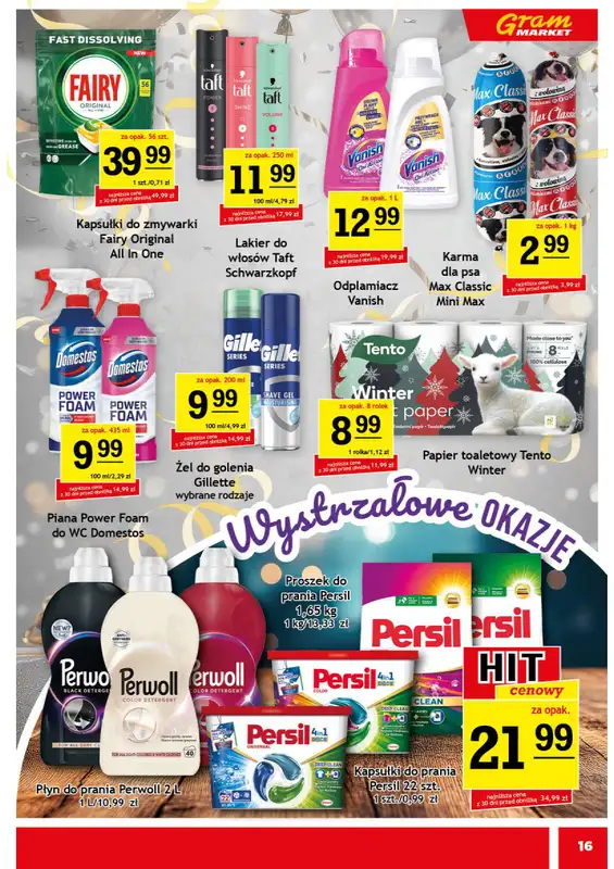 Gram Market - gazetka promocyjna Gazetka od poniedziałku 29.12 do poniedziałku 05.01 - strona 16