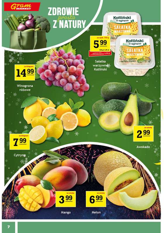 Gram Market - gazetka promocyjna Gazetka od poniedziałku 29.12 do poniedziałku 05.01 - strona 7