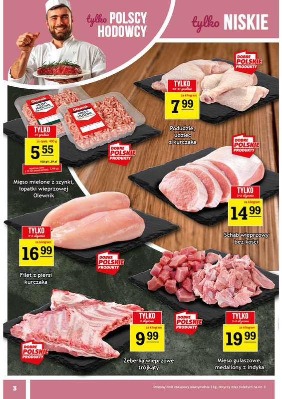 Gram Market - gazetka promocyjna Gazetka od poniedziałku 29.12 do poniedziałku 05.01 - strona 3