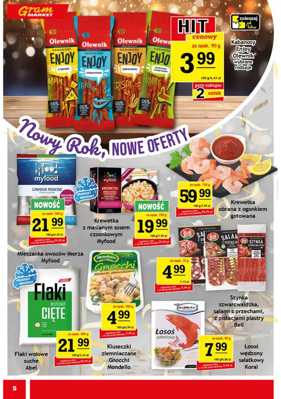 Gram Market - gazetka promocyjna Gazetka od poniedziałku 29.12 do poniedziałku 05.01 - strona 5