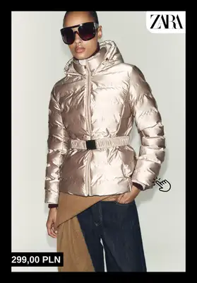 Zara - gazetka promocyjna Ciepłe kurtki puchowe dla niej od poniedziałku 22.12  - strona 9