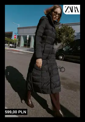 Zara - gazetka promocyjna Ciepłe kurtki puchowe dla niej od poniedziałku 22.12  - strona 10