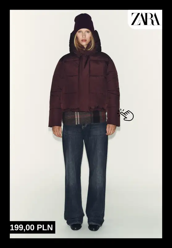 Zara - gazetka promocyjna Ciepłe kurtki puchowe dla niej od poniedziałku 22.12  - strona 2