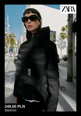 Zara - gazetka promocyjna Ciepłe kurtki puchowe dla niej od poniedziałku 22.12  - strona 3