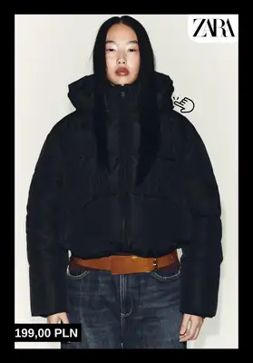 Zara - gazetka promocyjna Ciepłe kurtki puchowe dla niej od poniedziałku 22.12  - strona 4