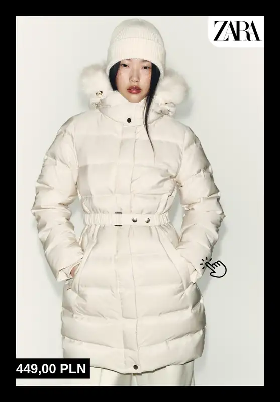 Zara - gazetka promocyjna Ciepłe kurtki puchowe dla niej od poniedziałku 22.12  - strona 8