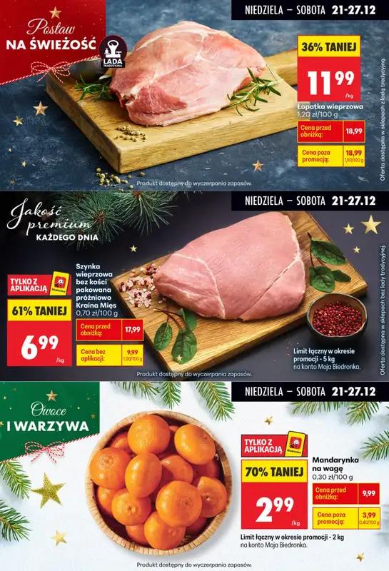 Biedronka - gazetka promocyjna Biedronkowe oszczędności od poniedziałku 22.12 do soboty 27.12 - strona 6