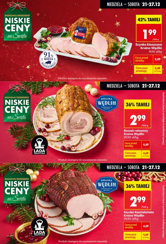Biedronka - gazetka promocyjna Biedronkowe oszczędności od poniedziałku 22.12 do soboty 27.12 - strona 5