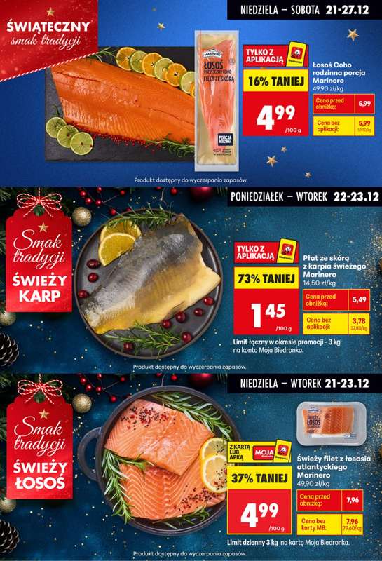 Biedronka - gazetka promocyjna Biedronkowe oszczędności od poniedziałku 22.12 do soboty 27.12 - strona 2