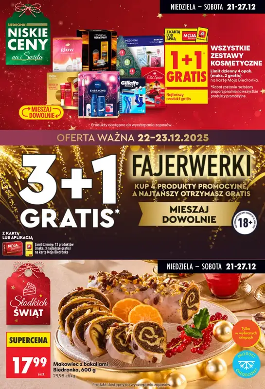 Biedronka - gazetka promocyjna Biedronkowe oszczędności od poniedziałku 22.12 do soboty 27.12 - strona 7