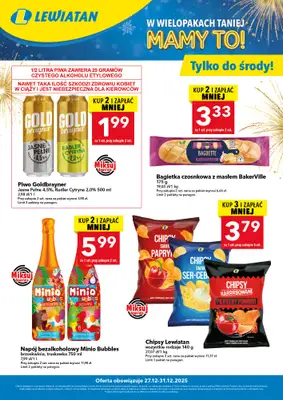 LEWIATAN - gazetka promocyjna Kupuj i zyskaj więcej od soboty 27.12 do środy 31.12