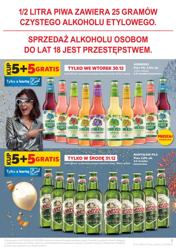 Kaufland - gazetka promocyjna Oferta Kaufland od soboty 27.12 do środy 31.12 - strona 7
