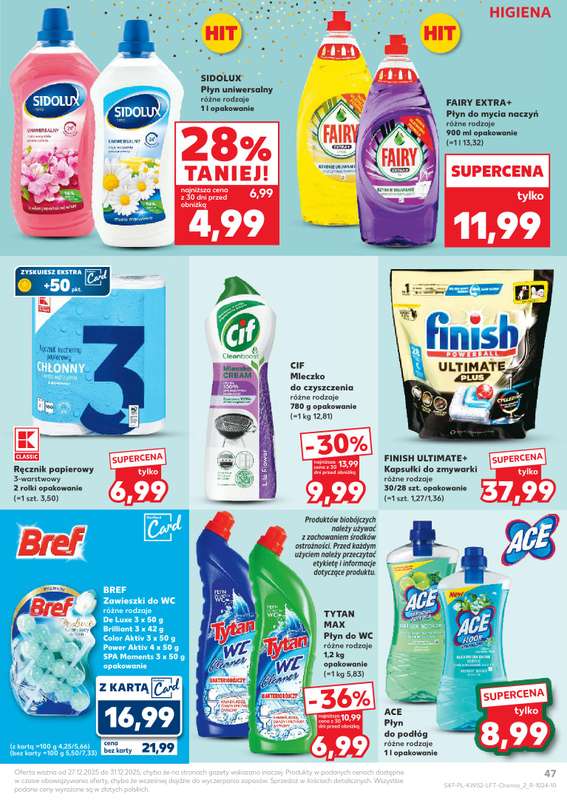 Kaufland - gazetka promocyjna Oferta Kaufland od soboty 27.12 do środy 31.12 - strona 47