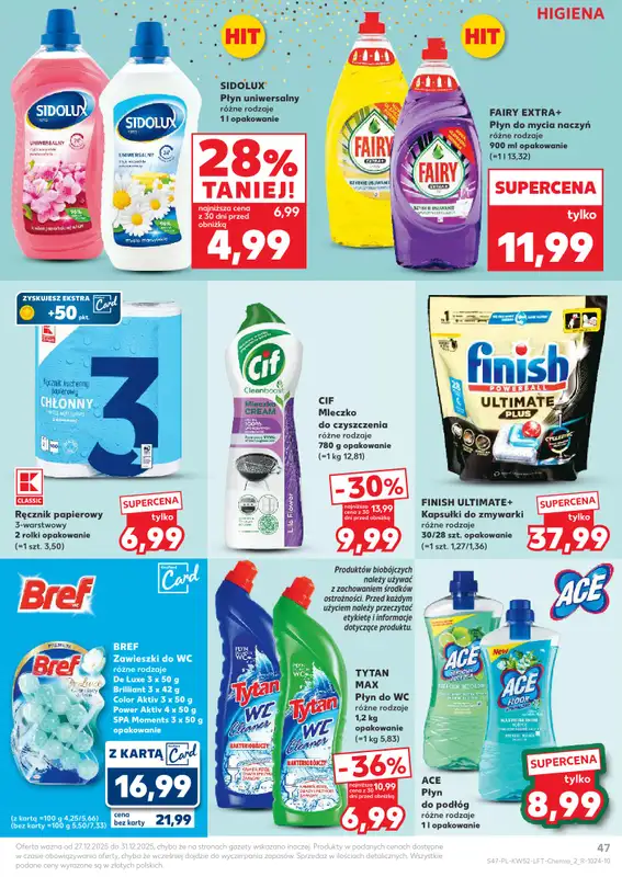 Kaufland - gazetka promocyjna Oferta Kaufland od soboty 27.12 do środy 31.12 - strona 47