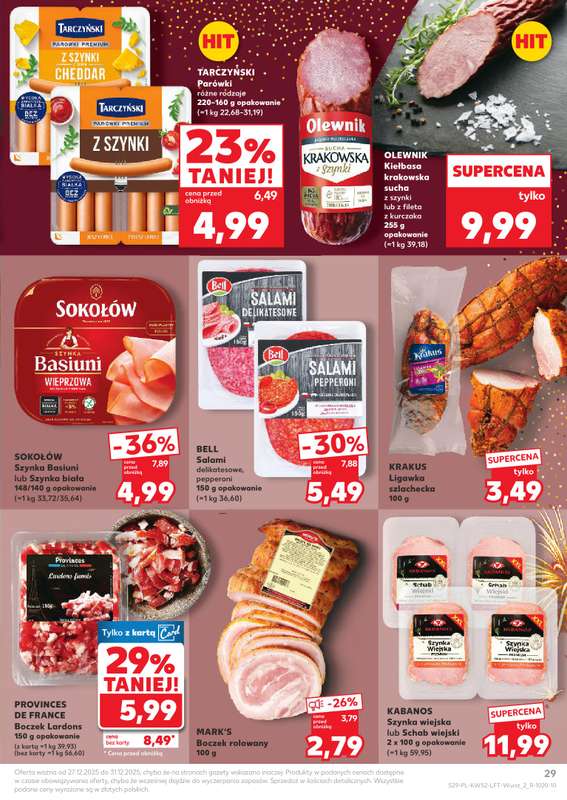 Kaufland - gazetka promocyjna Oferta Kaufland od soboty 27.12 do środy 31.12 - strona 29