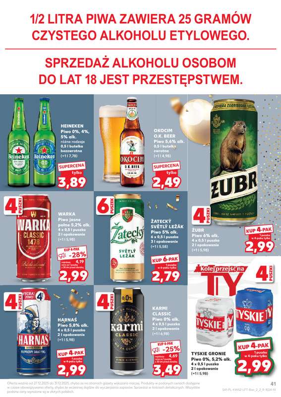 Kaufland - gazetka promocyjna Oferta Kaufland od soboty 27.12 do środy 31.12 - strona 41