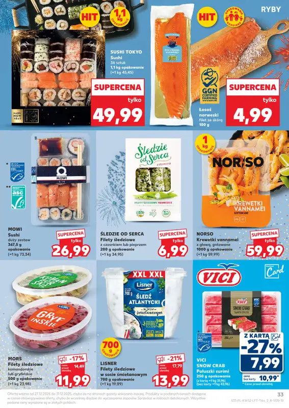 Kaufland - gazetka promocyjna Oferta Kaufland od soboty 27.12 do środy 31.12 - strona 33