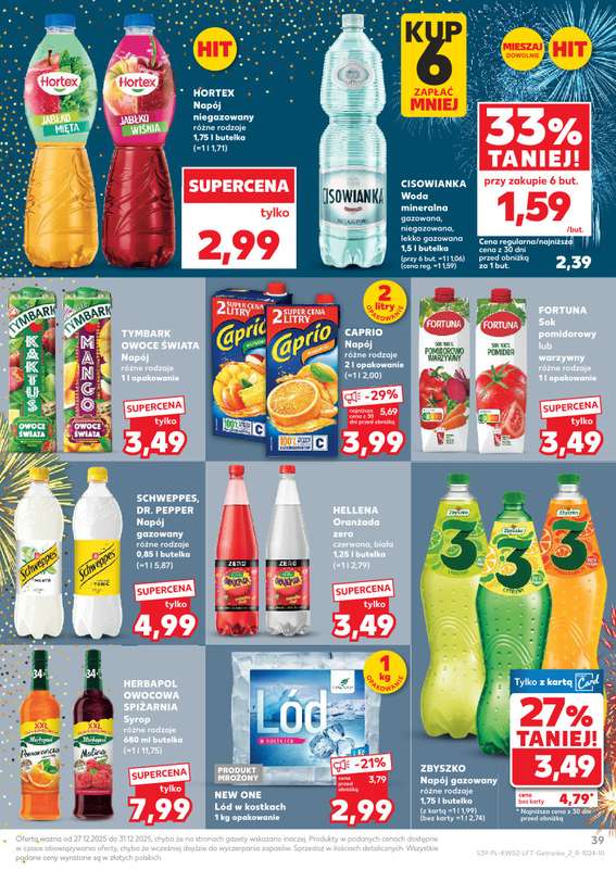 Kaufland - gazetka promocyjna Oferta Kaufland od soboty 27.12 do środy 31.12 - strona 39