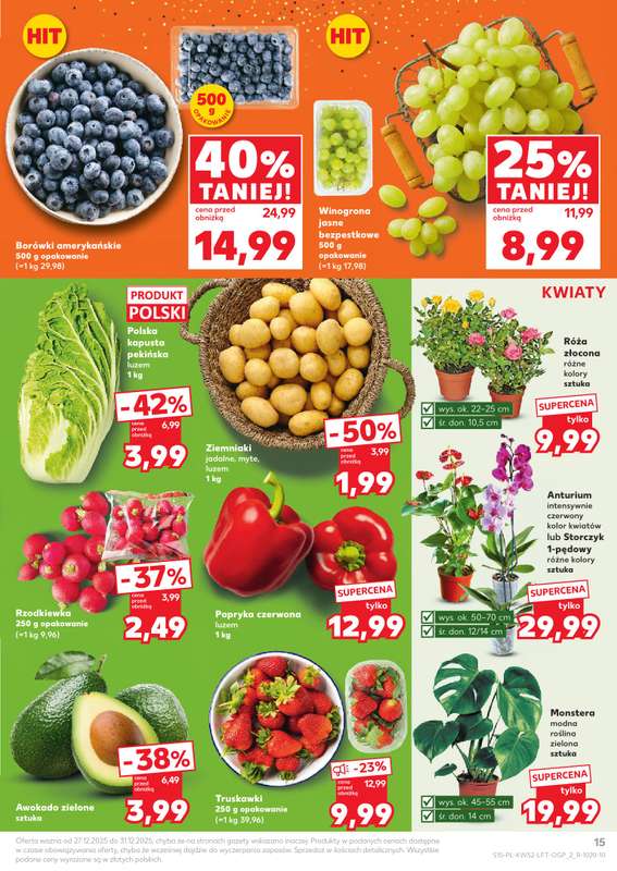 Kaufland - gazetka promocyjna Oferta Kaufland od soboty 27.12 do środy 31.12 - strona 15