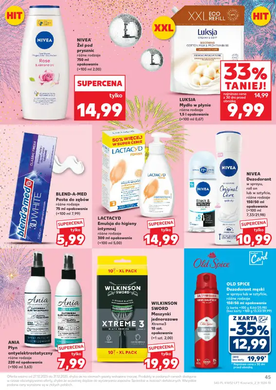 Kaufland - gazetka promocyjna Oferta Kaufland od soboty 27.12 do środy 31.12 - strona 45