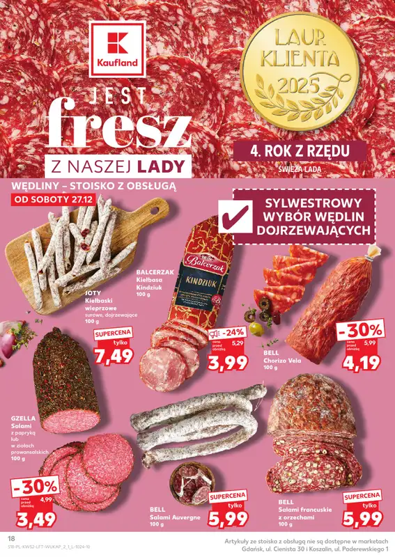 Kaufland - gazetka promocyjna Oferta Kaufland od soboty 27.12 do środy 31.12 - strona 18