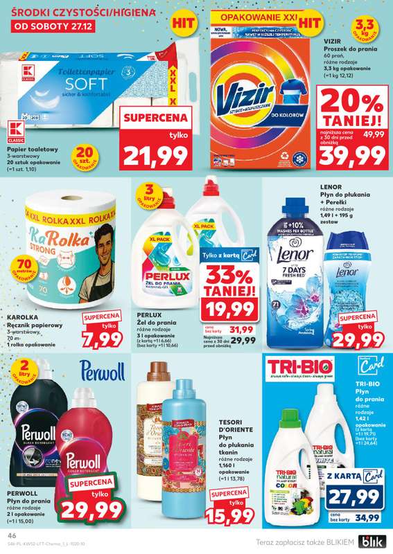 Kaufland - gazetka promocyjna Oferta Kaufland od soboty 27.12 do środy 31.12 - strona 46