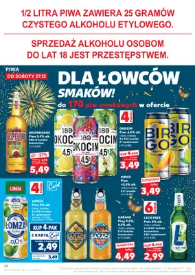 Kaufland - gazetka promocyjna Oferta Kaufland od soboty 27.12 do środy 31.12 - strona 40