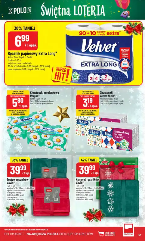 POLOmarket - gazetka promocyjna Gazetka od środy 17.12 do wtorku 23.12 - strona 61