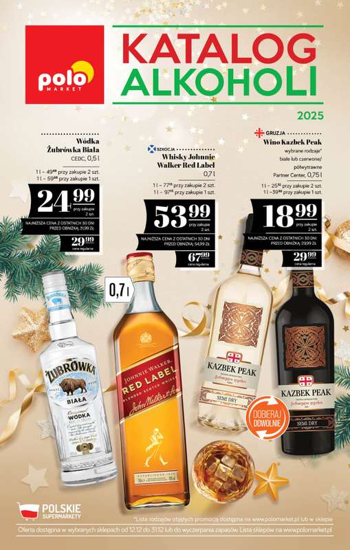 POLOmarket - gazetka promocyjna Katalog alkoholowy od piątku 12.12 do środy 31.12