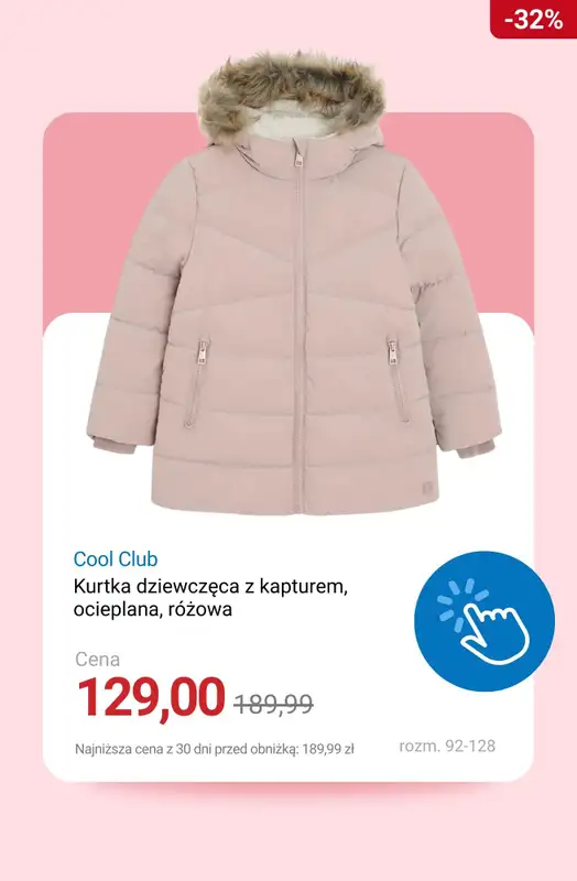 Smyk - gazetka promocyjna Kurtki i płaszcze na wyprzedaży od poniedziałku 22.12  - strona 13